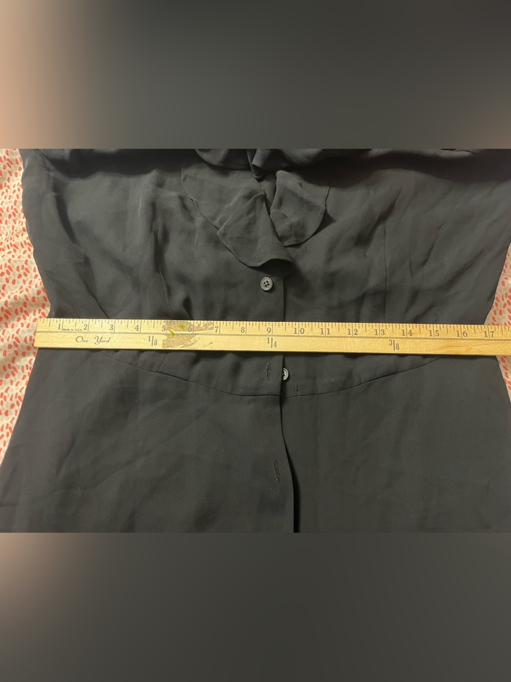 Lauren Ralph Lauren Black Top with Green Label - Picture 9 of 11